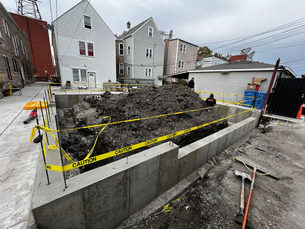 Foundation & Excavation for Onyx Concrete Contractors in Chicago, IL