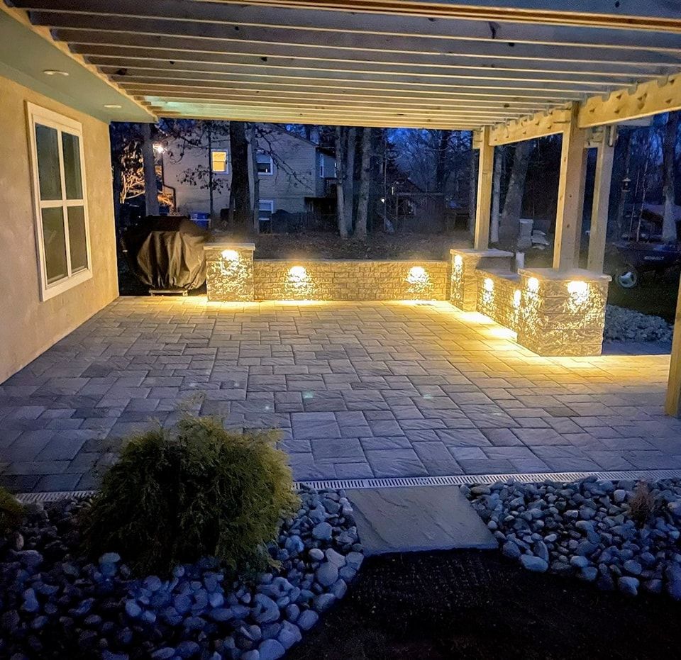 Outdoor Lighting for J&J Martinez Landscaping in Burlington County, NJ
