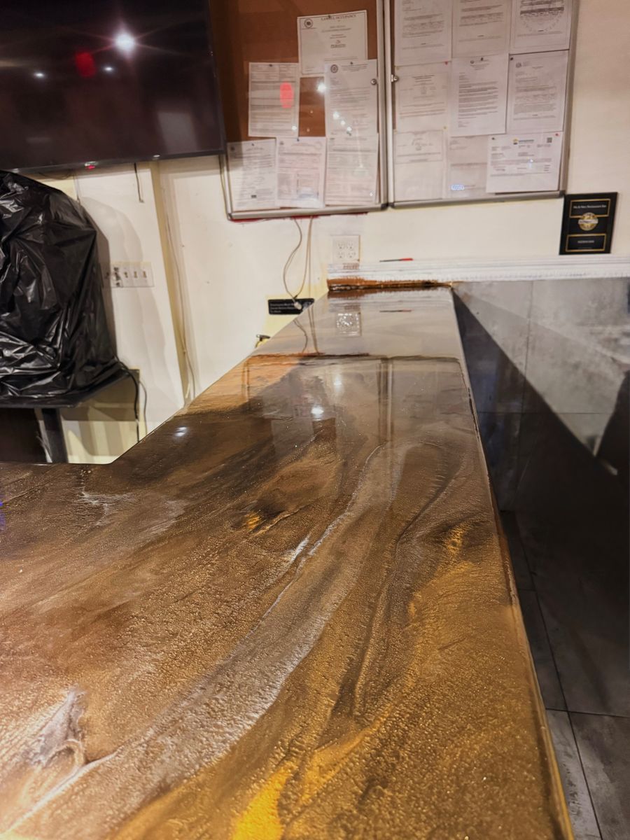 Custom Epoxy Countertops for Lone Wolf Coatings in Philadelphia, PA