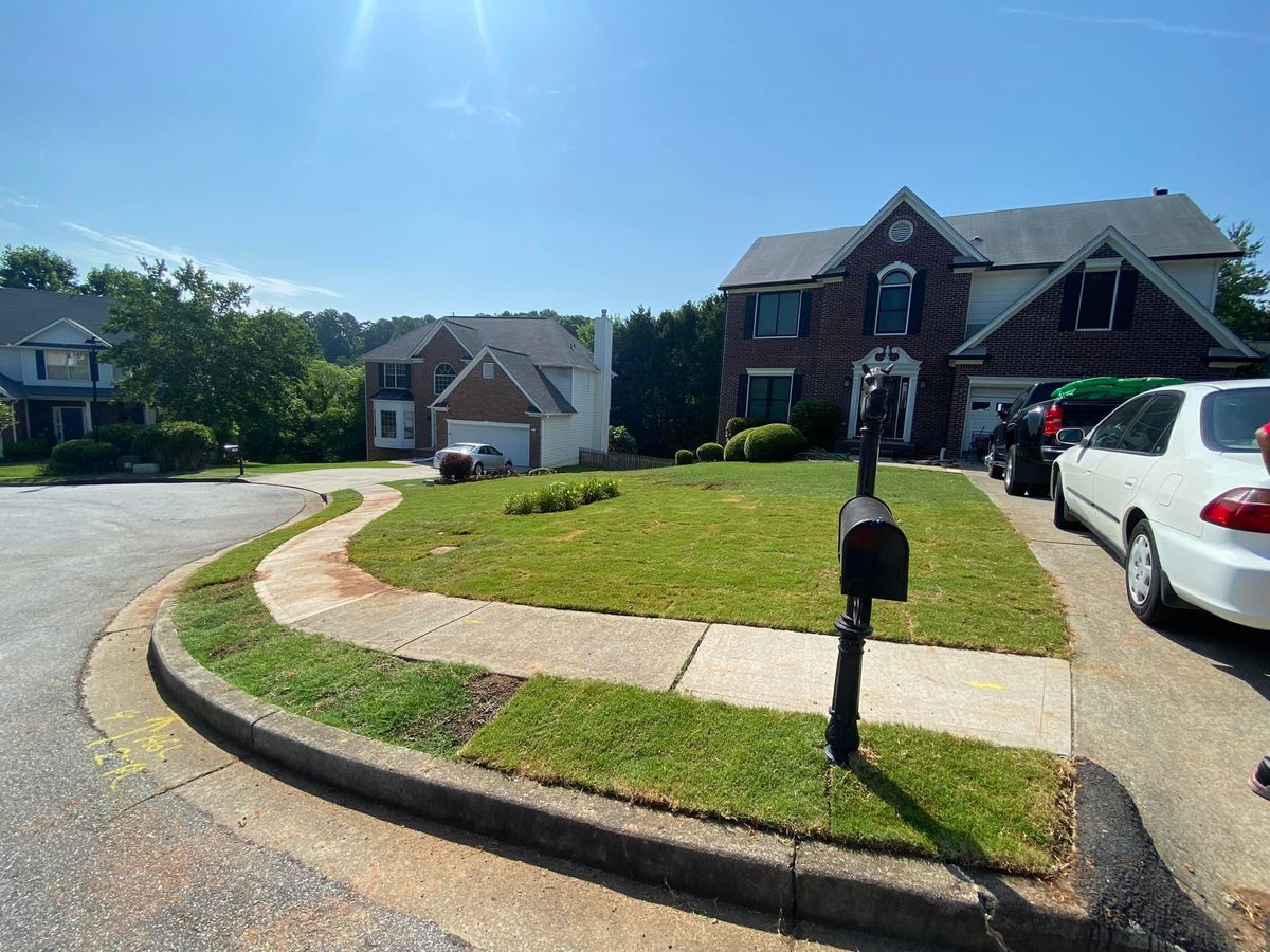 Sod Installation for Two Brothers Landscaping in Atlanta, Georgia