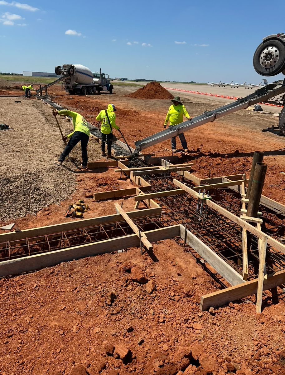 Structural and Civil Concrete Services for RM Concrete Construction,LLC. in Norman, , OK