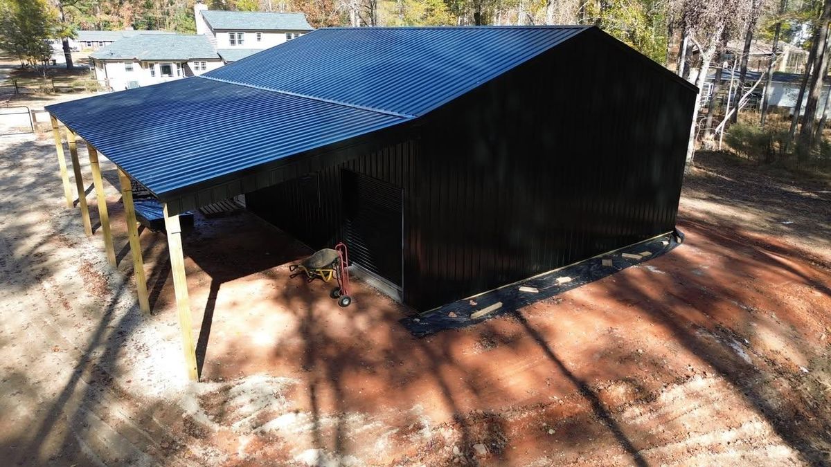 Pole Barn Construction for A Carpenter's Son in Williamson, GA