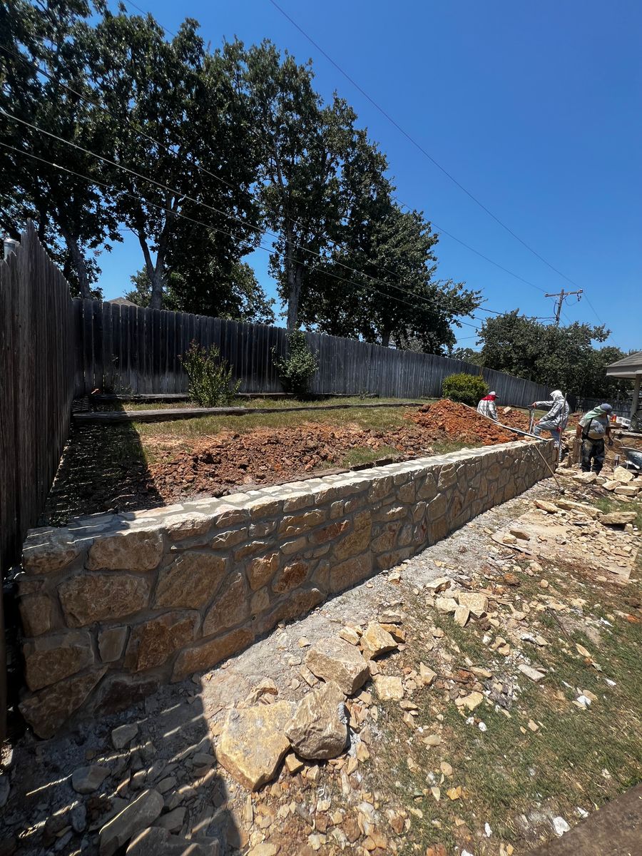 Retaining Walls for BW Concrete Contracting LLC in Fort Worth, TX