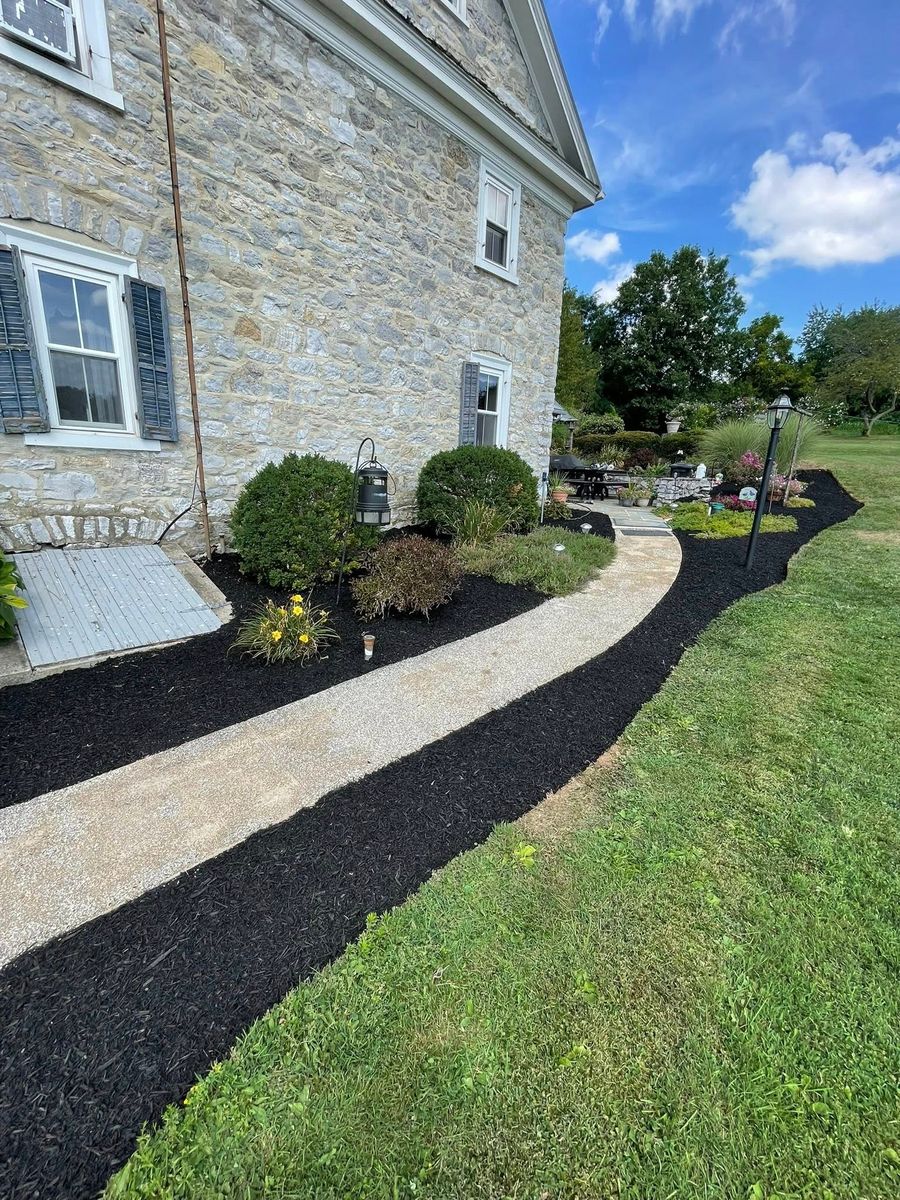Mulching for Byers Premier Landscapes in Chambersburg, PA