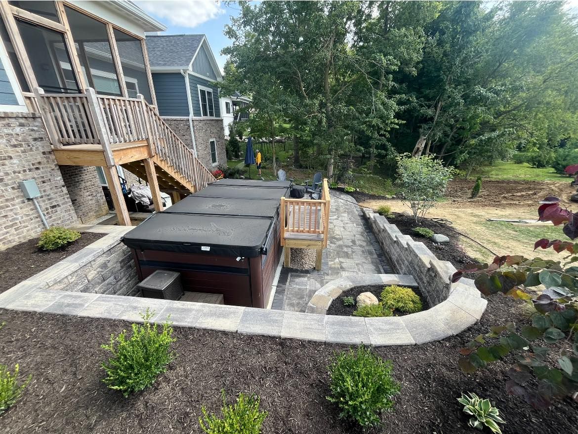 Deck Installation for Shaw Landscape and Design in Greenfield, IN