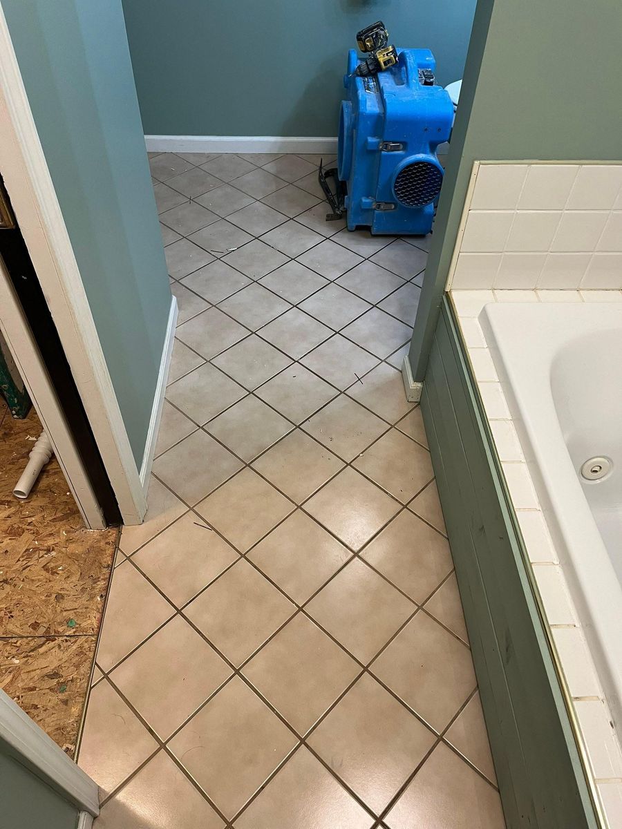 Tile installation for PW Designs in Grand Blanc, MI