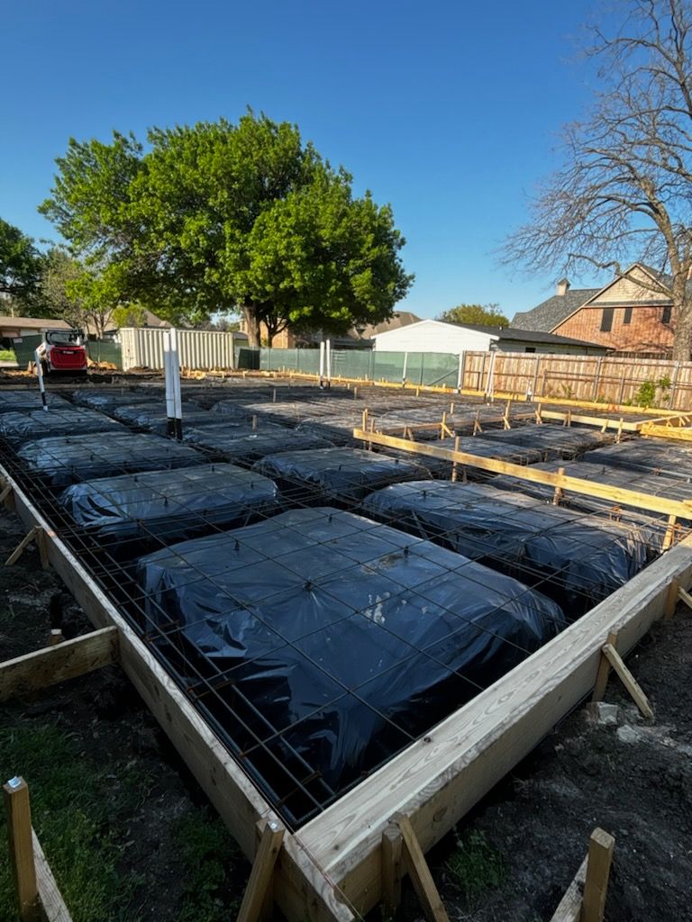 New Home Foundations for Maldonado's Concrete Construction in Dallas, TX