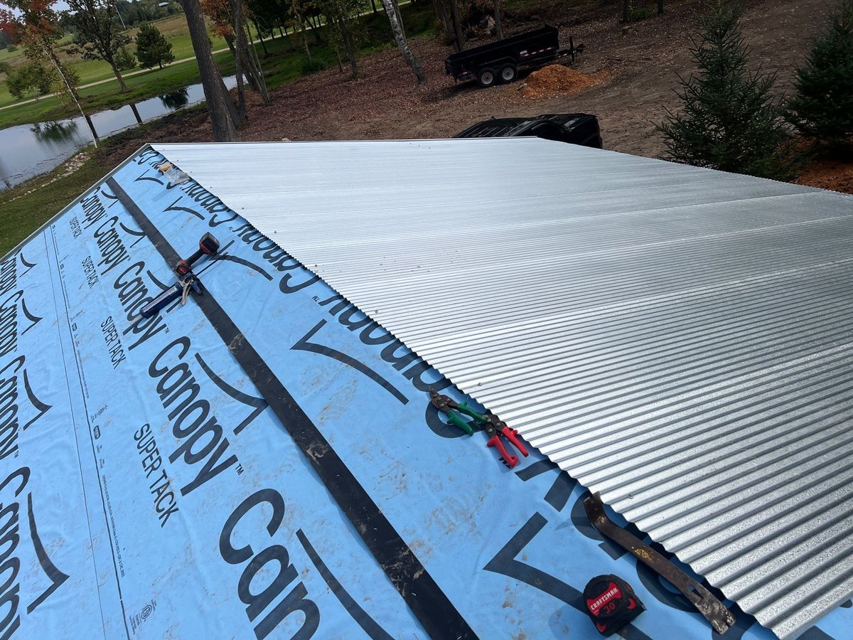 Metal Roofing Installation for Patriot Roofing Plus LLC in Pequot Lakes, MN