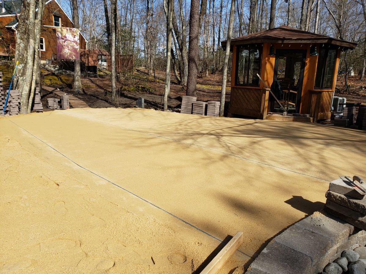 Hardscape Installation for J&J Martinez Landscaping in Burlington County, NJ