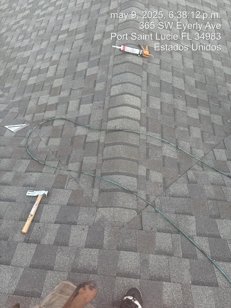 Roof Replacement for Ridgecap Roofing in Port St. Lucie, FL