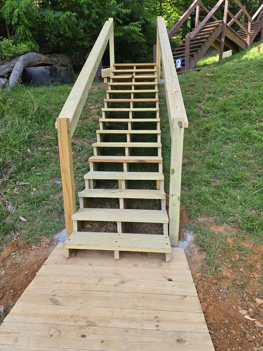 Deck Installation for The Handyman Viking in Dandridge, TN