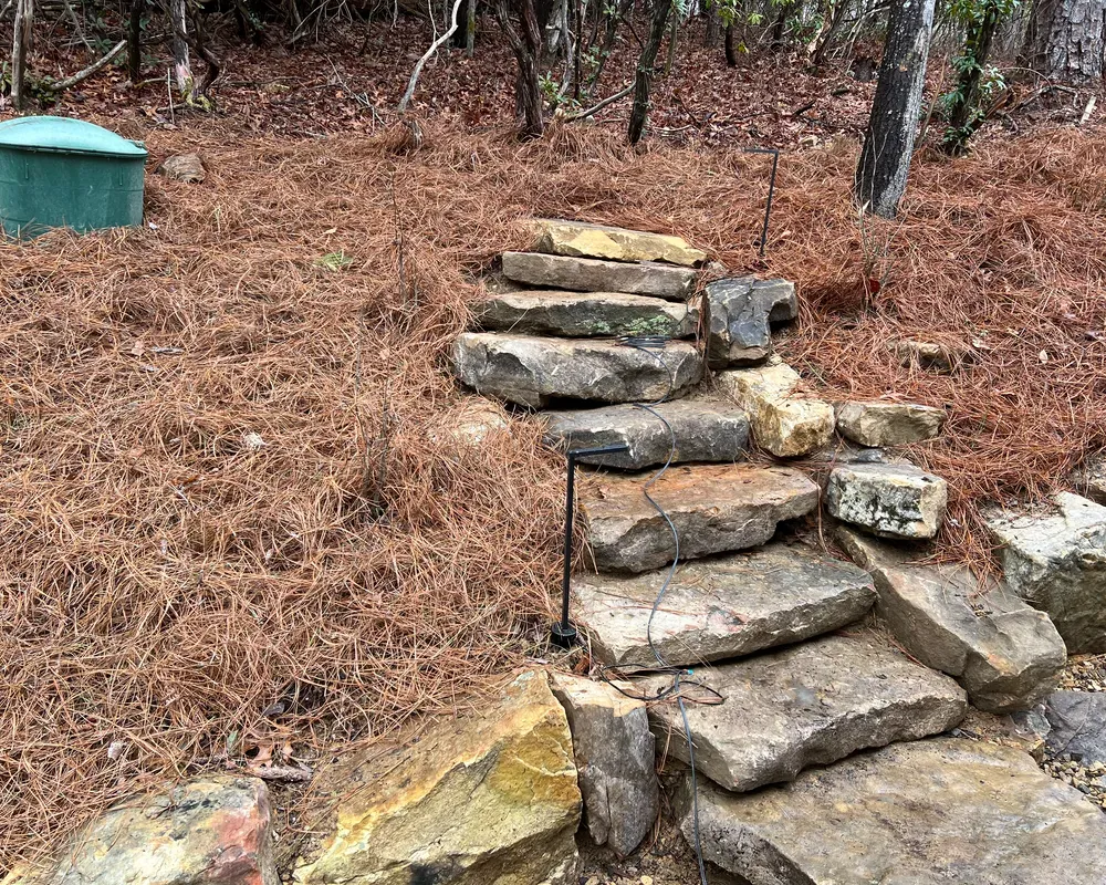 Stone Wall Installation for Rescue Grading & Landscaping in Marietta, SC