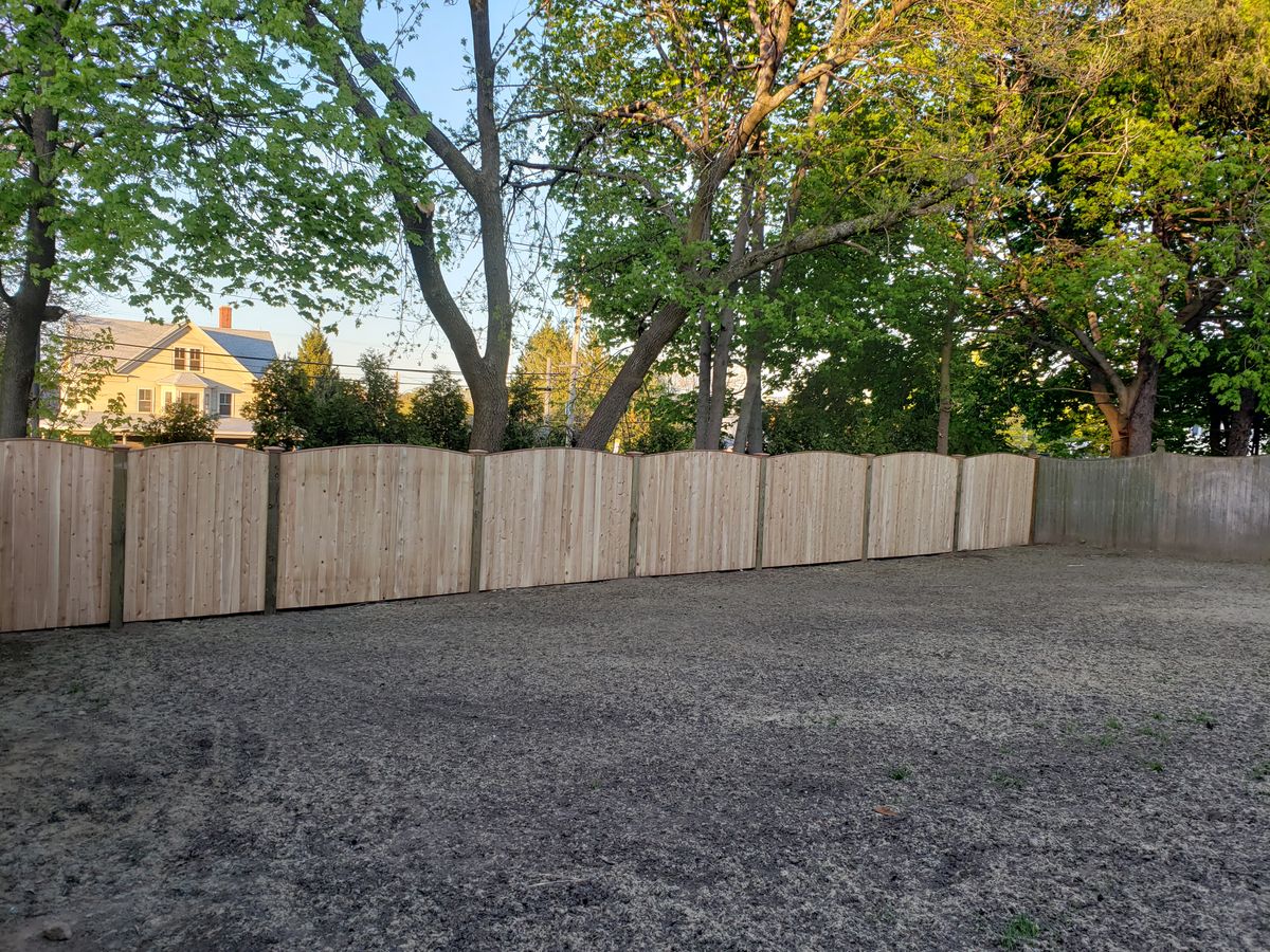 Wood Fencing Installation for Azorean Fence in Peabody, MA