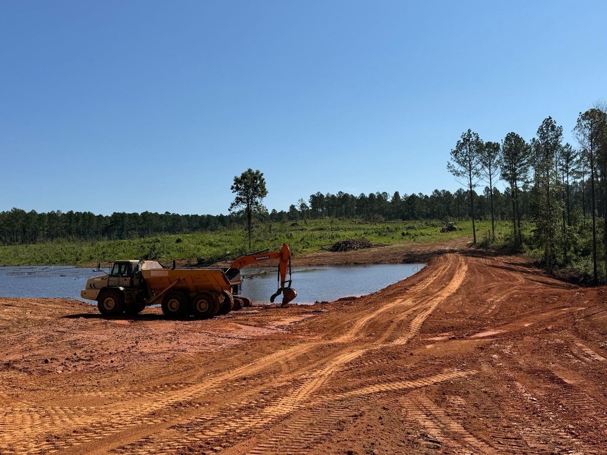 Site Preparation for Southern Land Improvements in Edgefield, SC