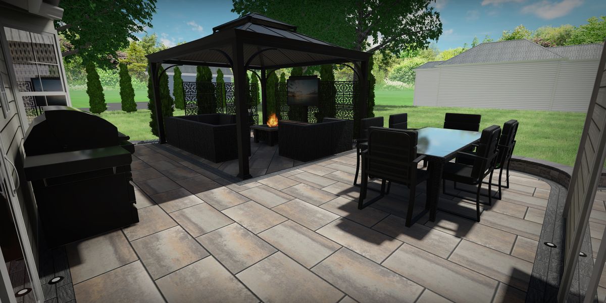 Outdoor Space 3D Renderings for Sunstone Construction in Oakland County, MI