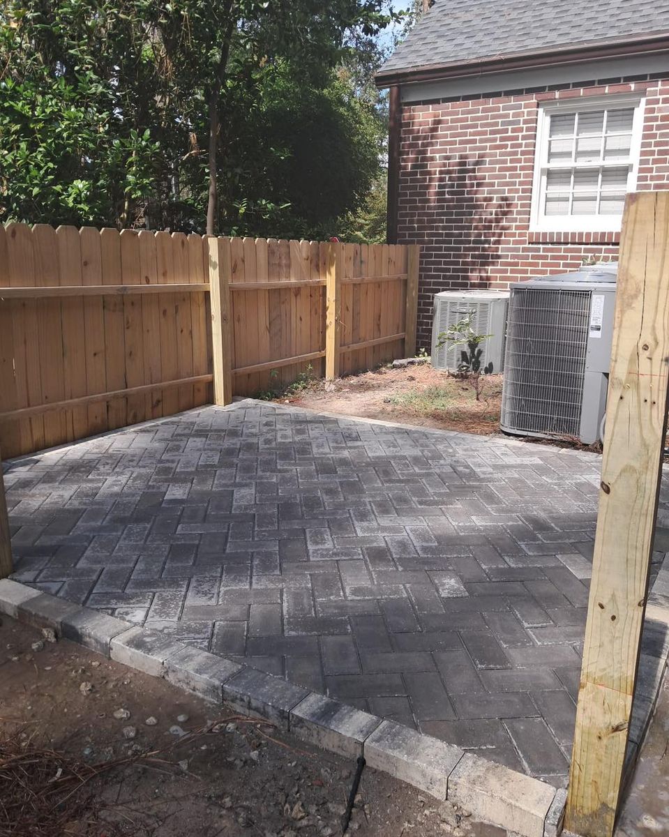 Hardscape Installation for Santos Landscape in Waycross, GA