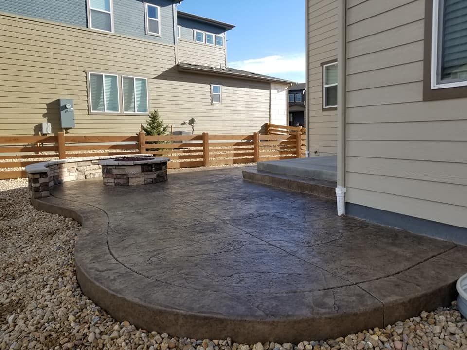 Stamped Concrete Installation for RT Custom Concrete LLC in Longmont, CO