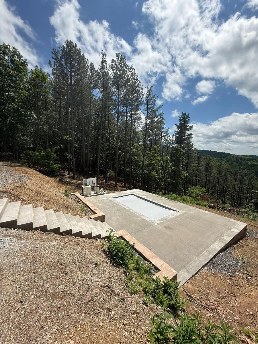 Site Preparation for Precision Pools & Excavation in Maurertown, VA