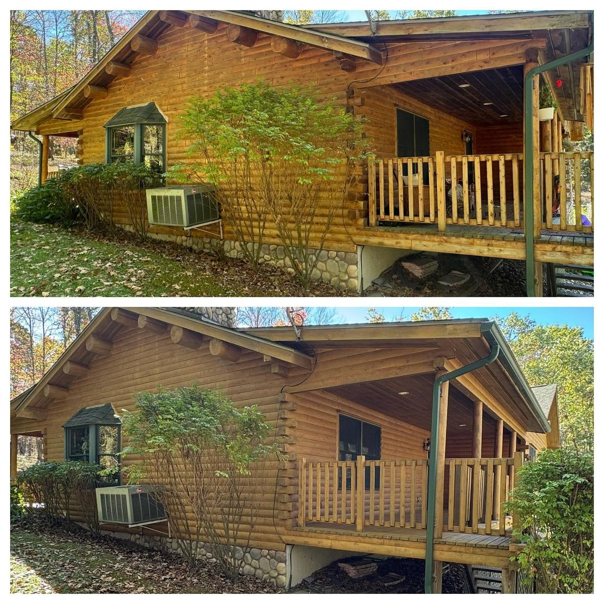 Wash & Stain for Artisan Log USA in Pittsburgh, PA