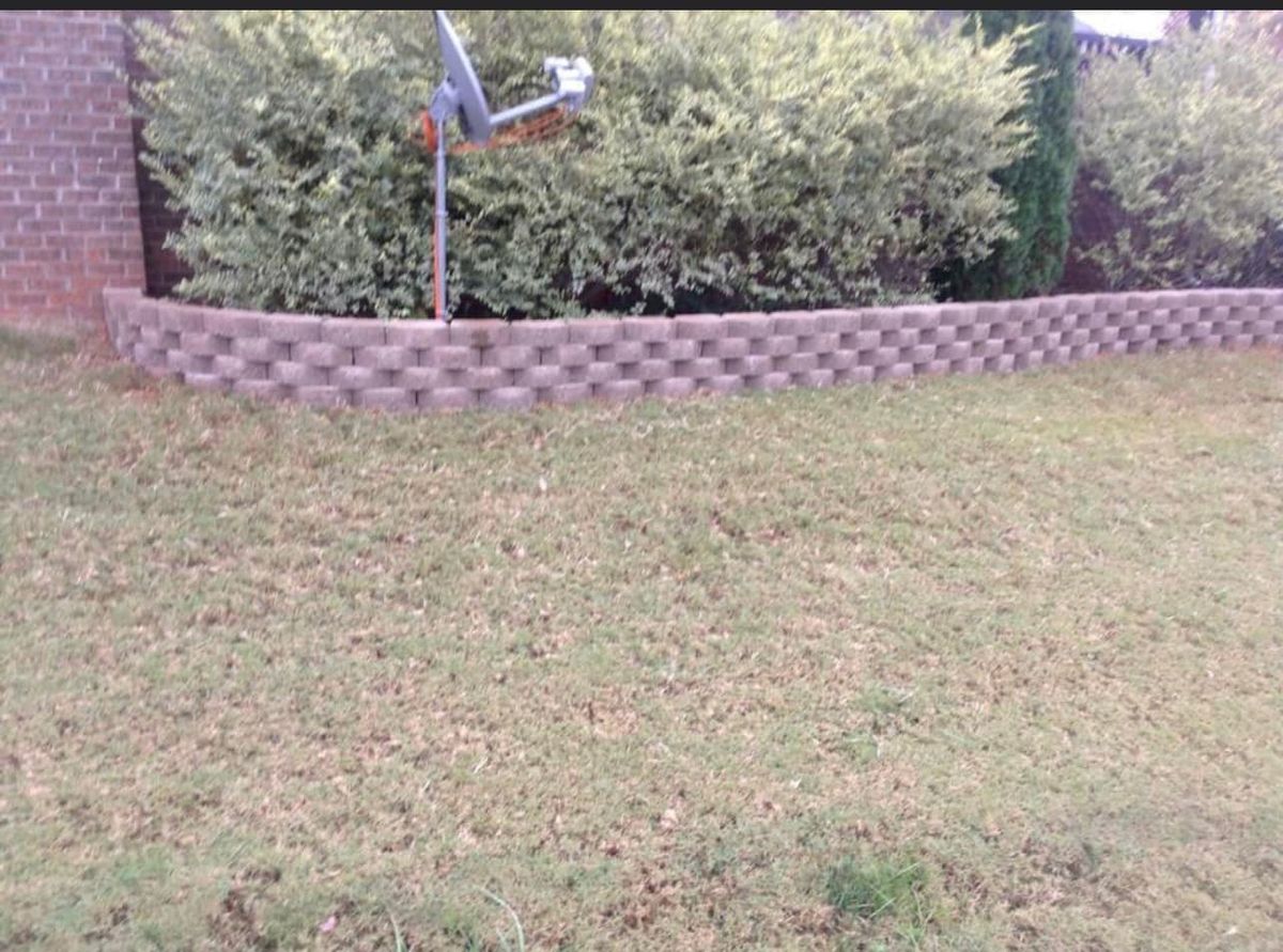 Retaining Wall Construction for Simmons Masonry & Concrete in Charlotte, NC