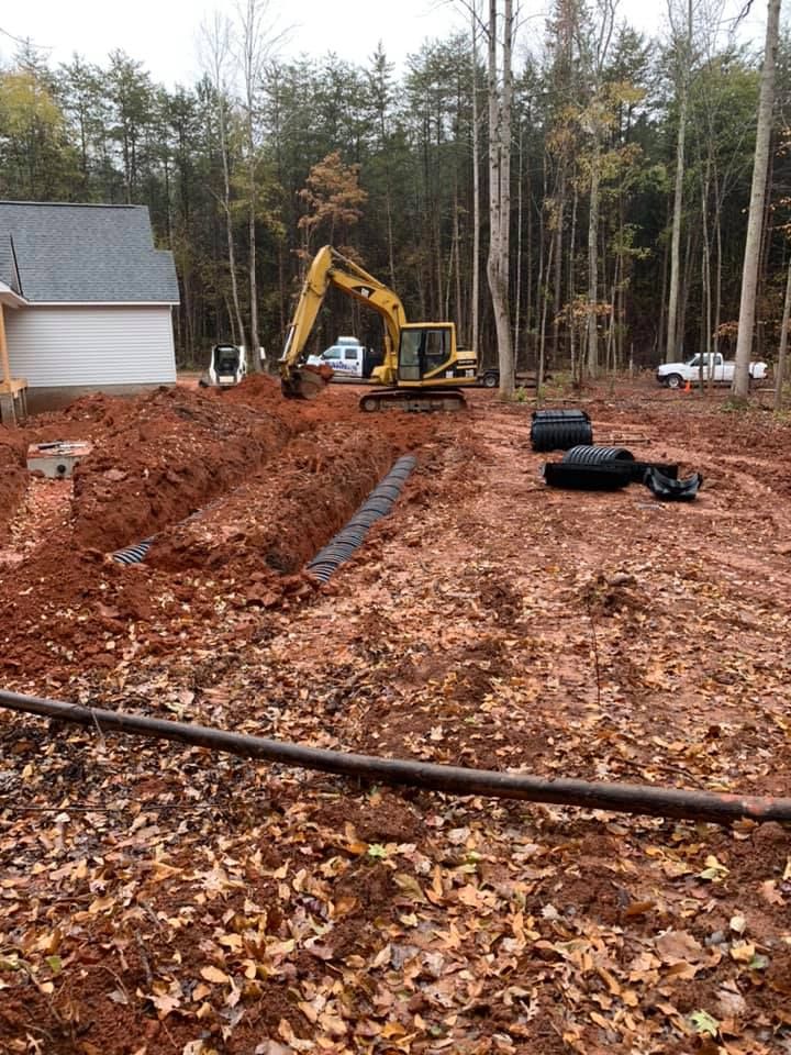 Site Grading for Barnes Backhoe & Grading in Taylorsville, NC