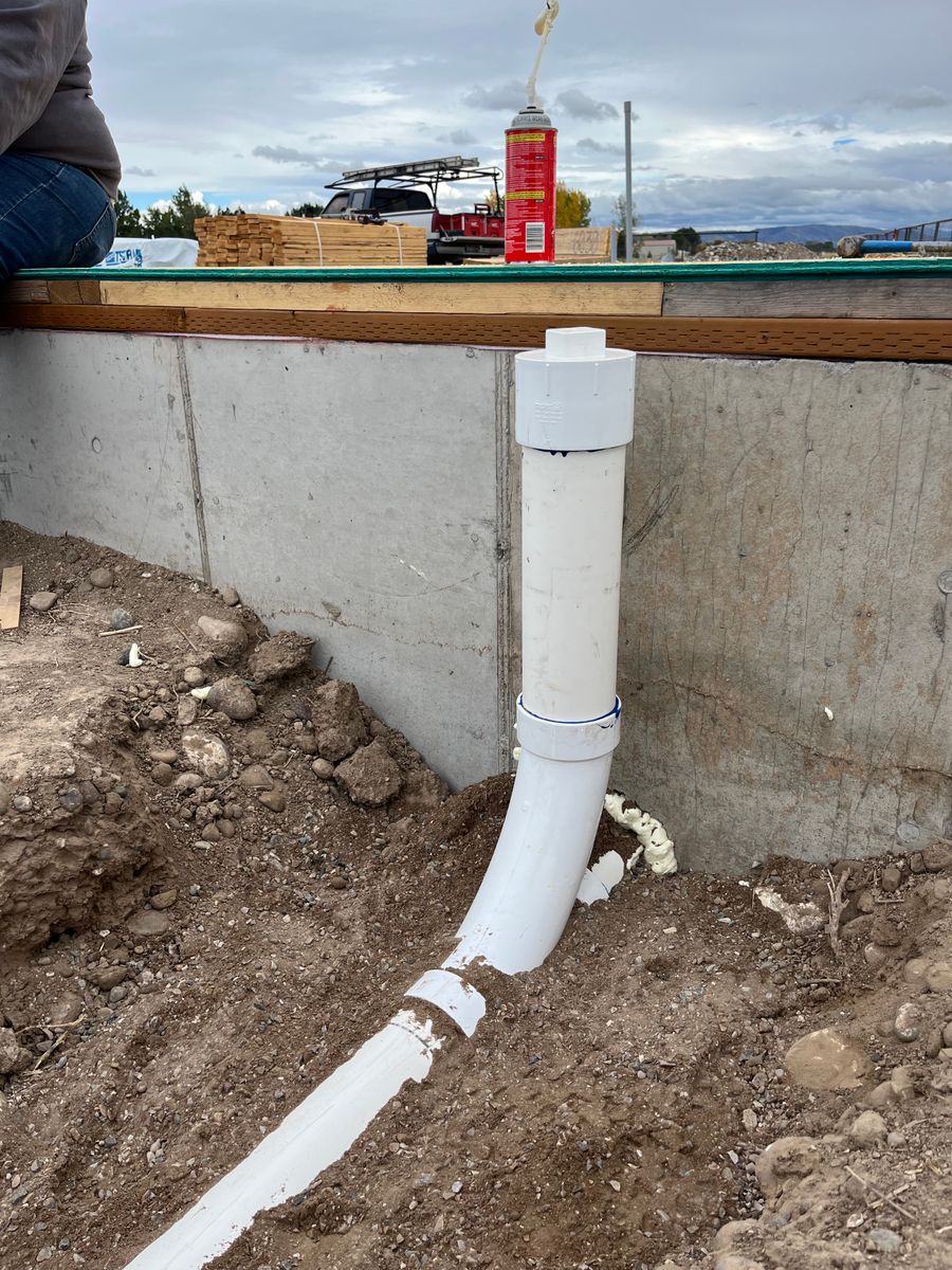 Utility lines/trenches for SilverStone Excavation in Rigby, ID