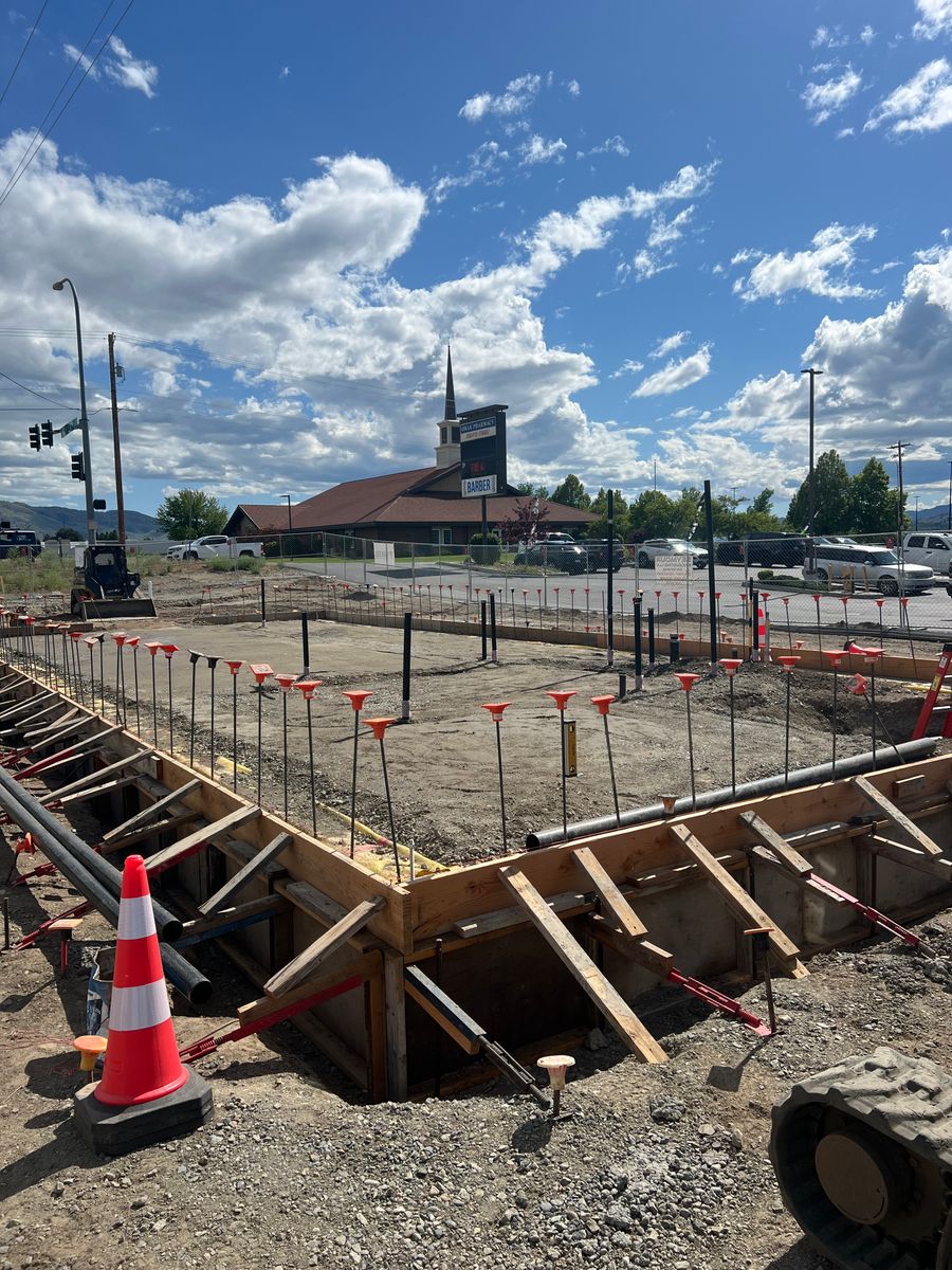 Site Preparation & foundation dig outs for Seymour Excavating in Omak, WA