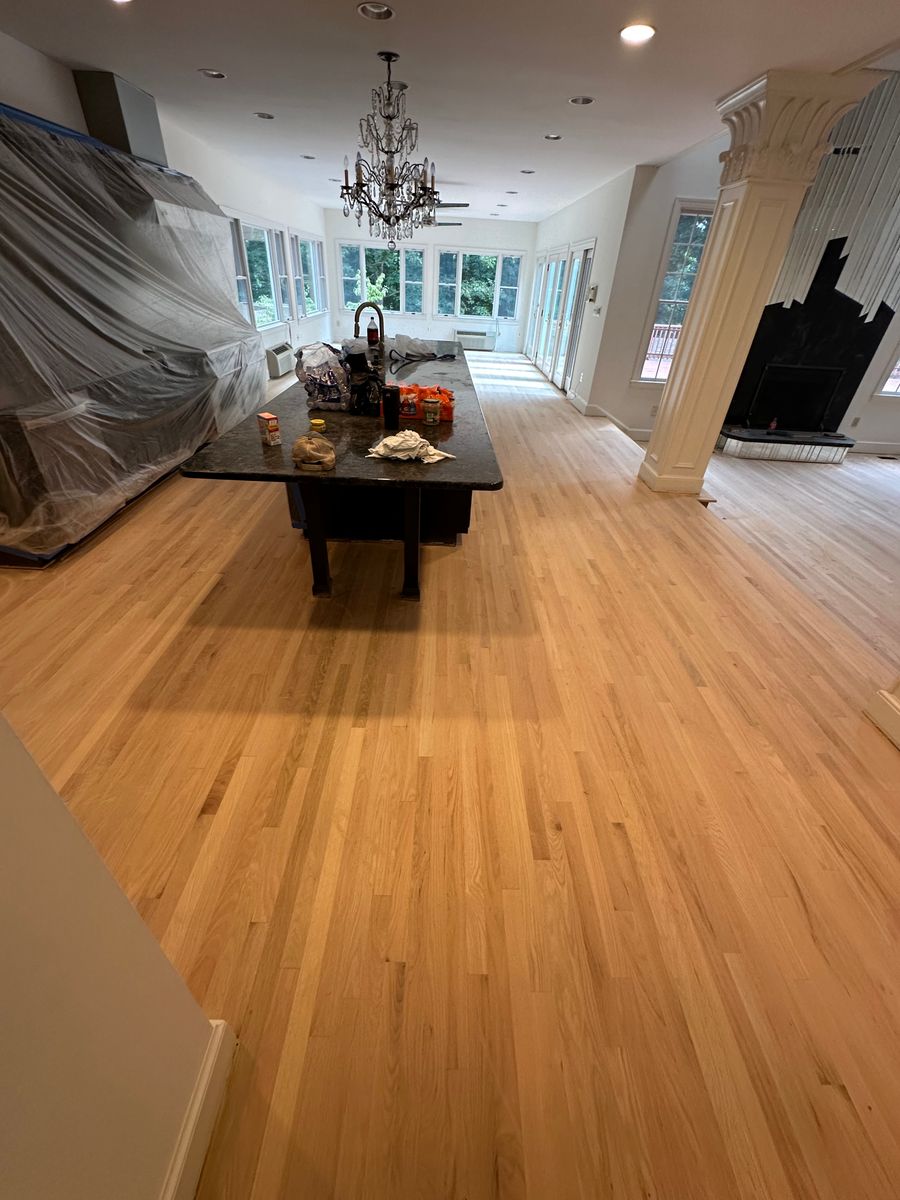 Floor Sand and finish for K&A Hardwood Floors in Alexandria, VA