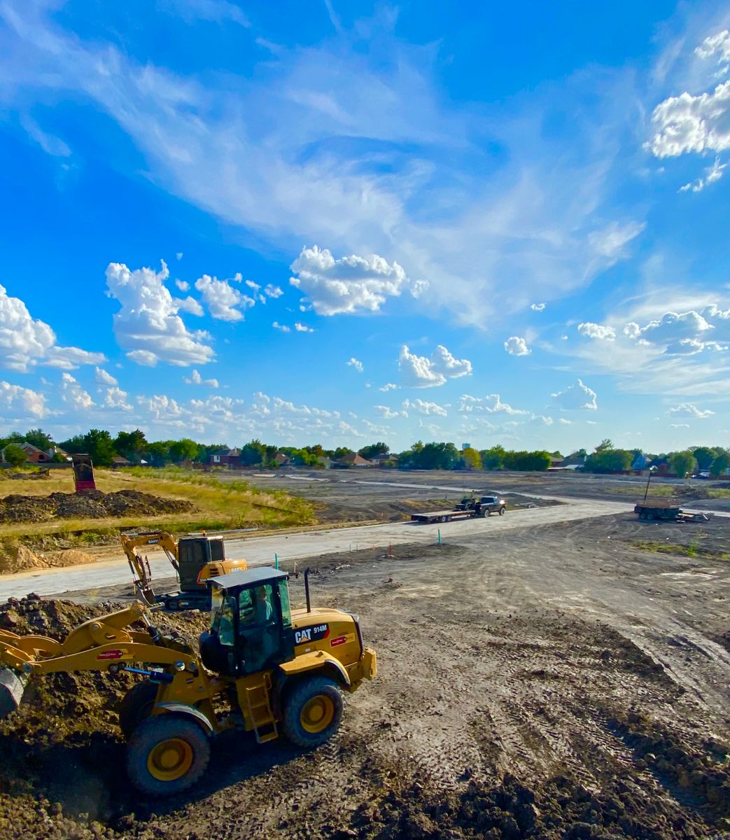 Lot cuts to minimize foundation height for K.O. Excavation LLC in Spring Branch, TX