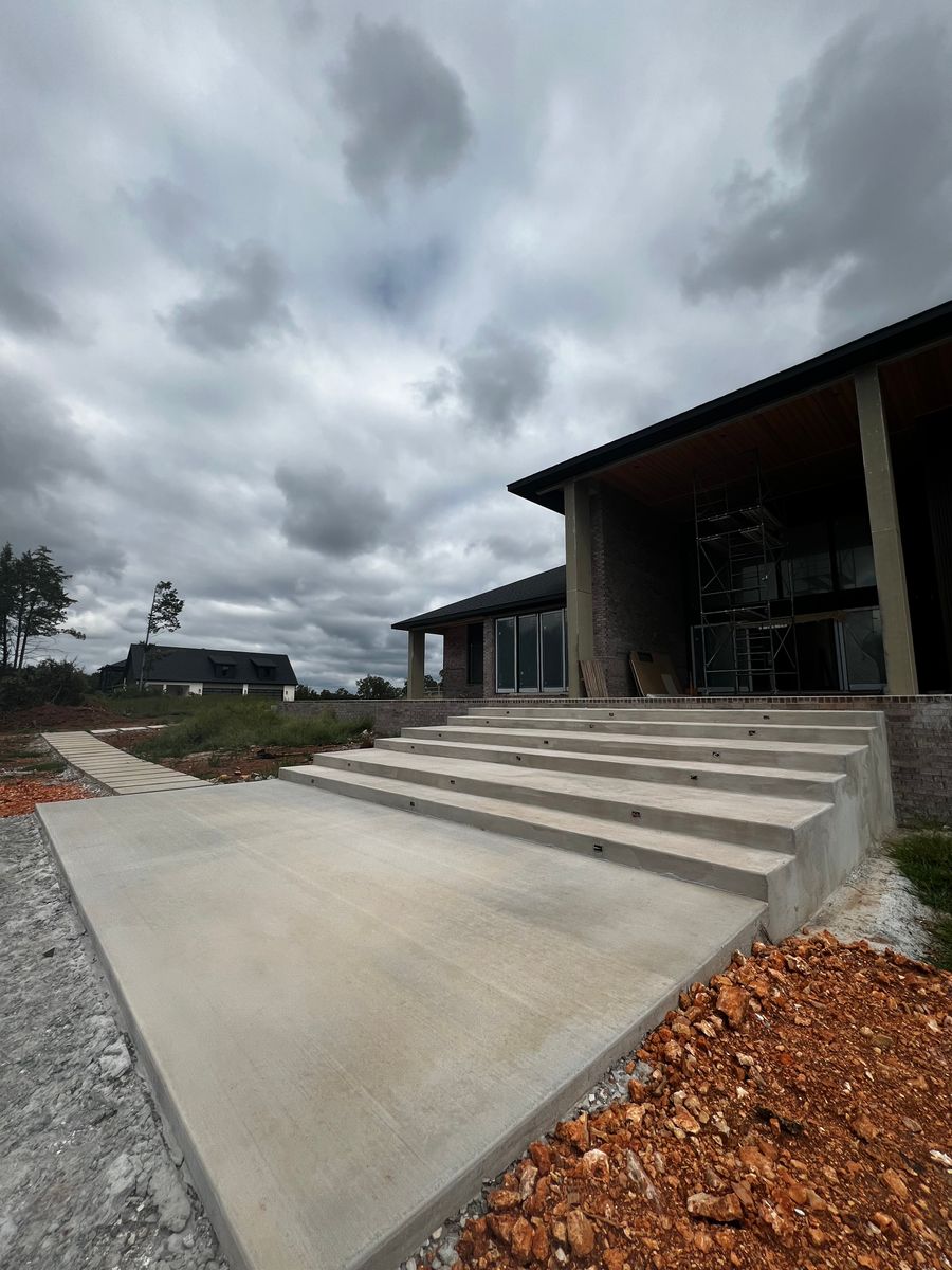 Stair Design & Installation for Modern Concrete LLC in Lowell, AR