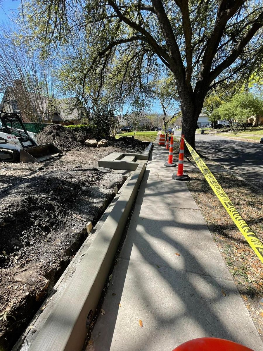 Sidewalk Installation for New Gen Concrete in Keller, TX