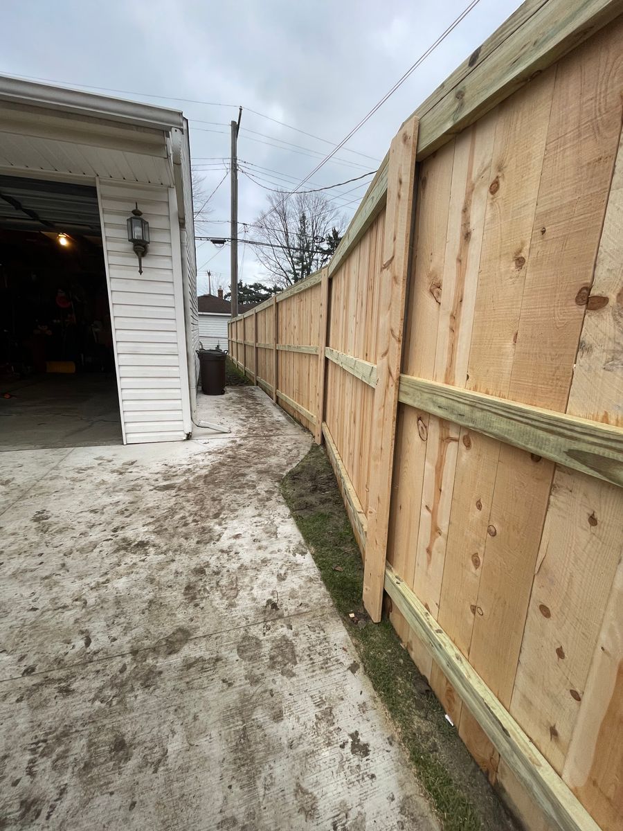 Fence Installation for TMF Services in Lapeer County, MI