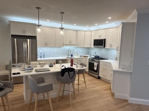 Kitchen remodel for Bassett Construction in Groveland, MA