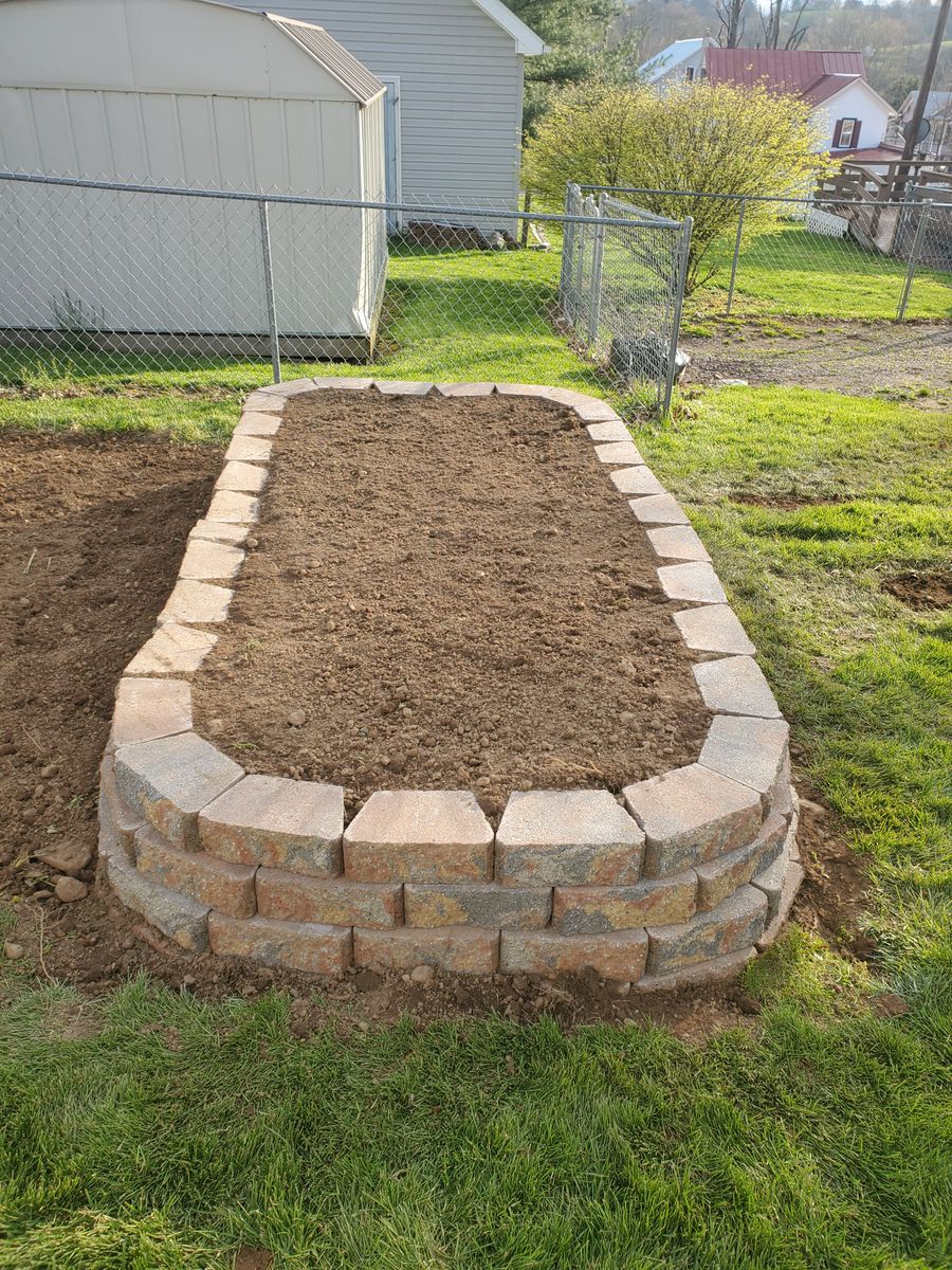 Retaining Wall Construction for Down Home Landscaping in Stillwater, PA