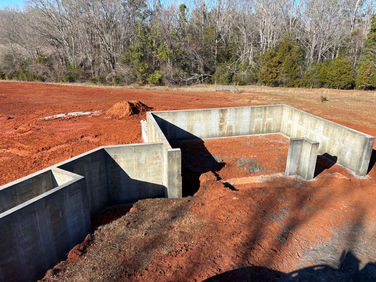 Poured Concrete Walls for Baer & Sons Concrete in Greenwood County, SC
