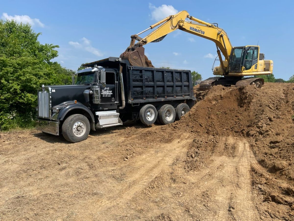 Site Preparation for J&G Trucking Excavating & Hauling in Nashville, TN