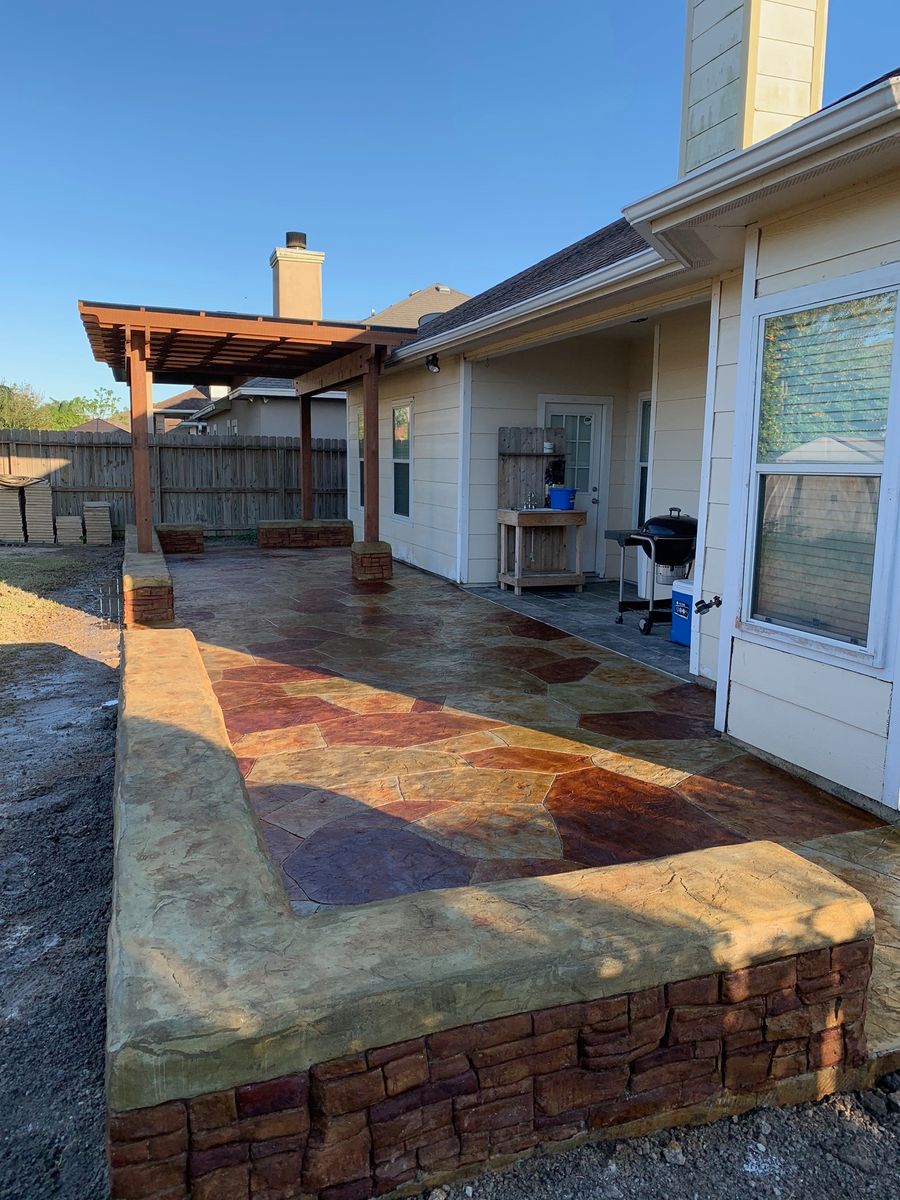 Custom Pergolas for Keen Decorative Concrete in Corpus Christi, TX