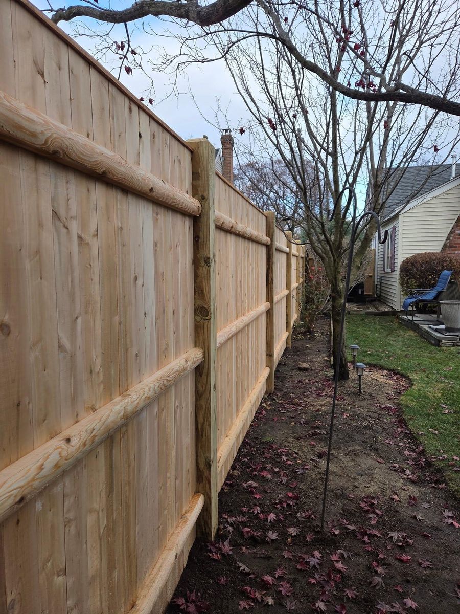 Wood Fencing Installation for Azorean Fence in Peabody, MA