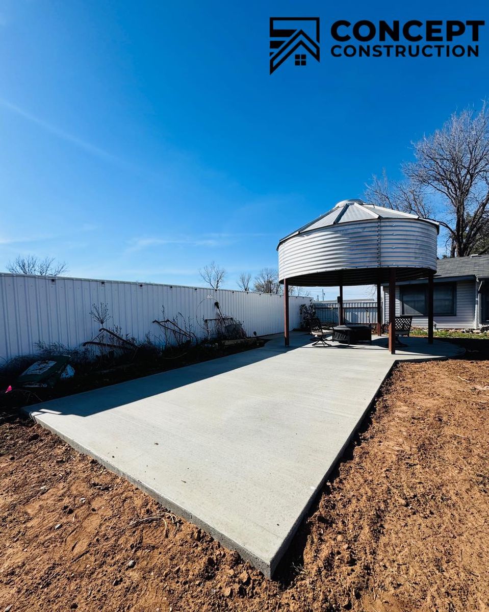 Concrete Slab Construction for Concept Construction in Vernon, TX