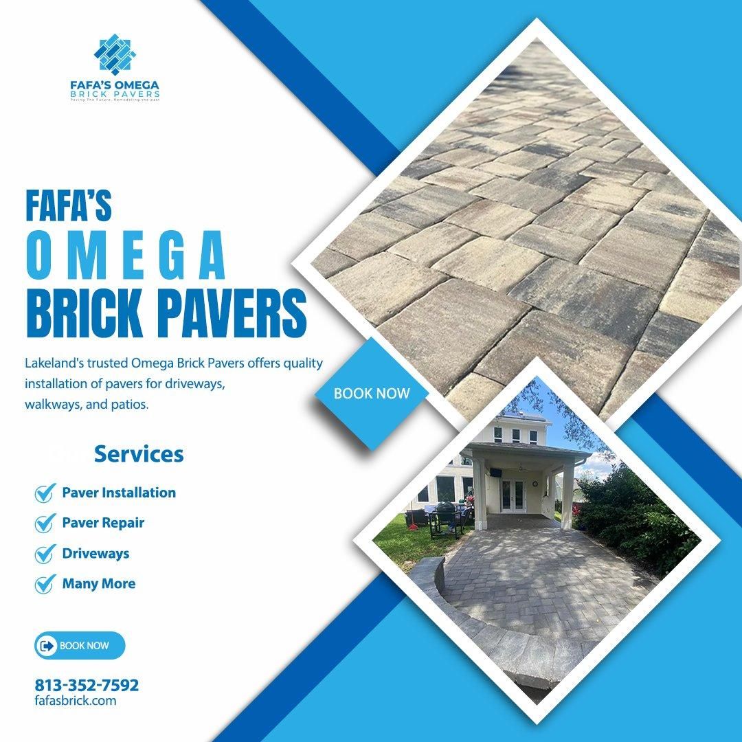 Paver Walkways  for Fafa's Omega Brick Pavers in Lakeland, FL