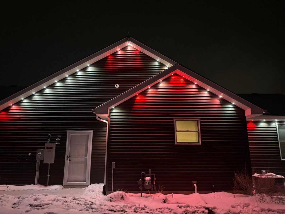 Permanent Outdoor Lighting for Risner Construction in De Motte, IN