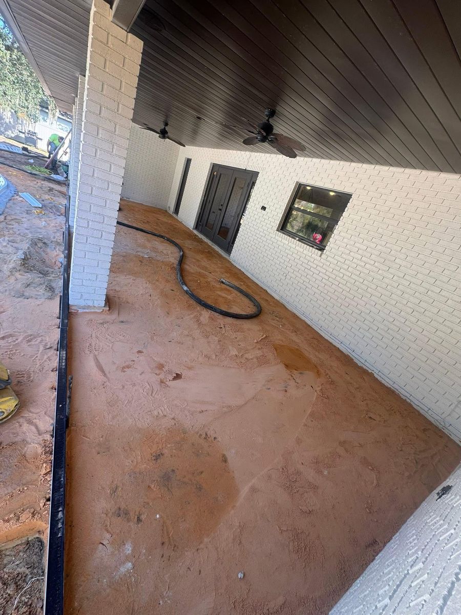 Site Preparation for All Phases Decorative Concrete in Sebring, FL