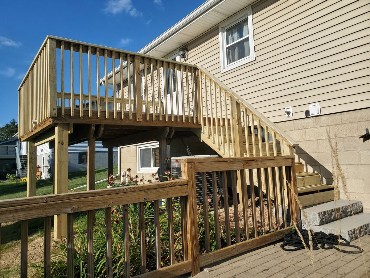 Deck & Patio Installation for K.O. Construction & Remodeling in Washington, IL