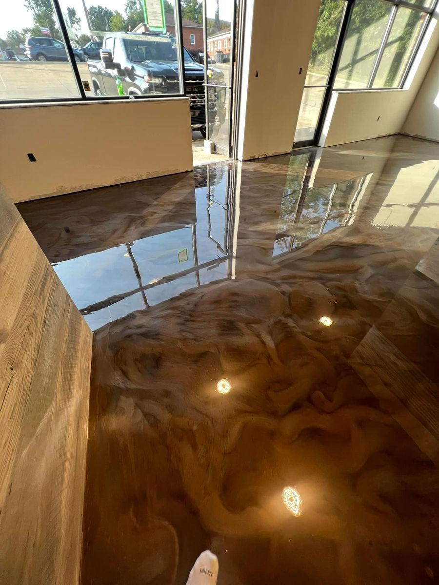 Epoxy Floor Coatings for Texas Curb N Borders in Houston, TX