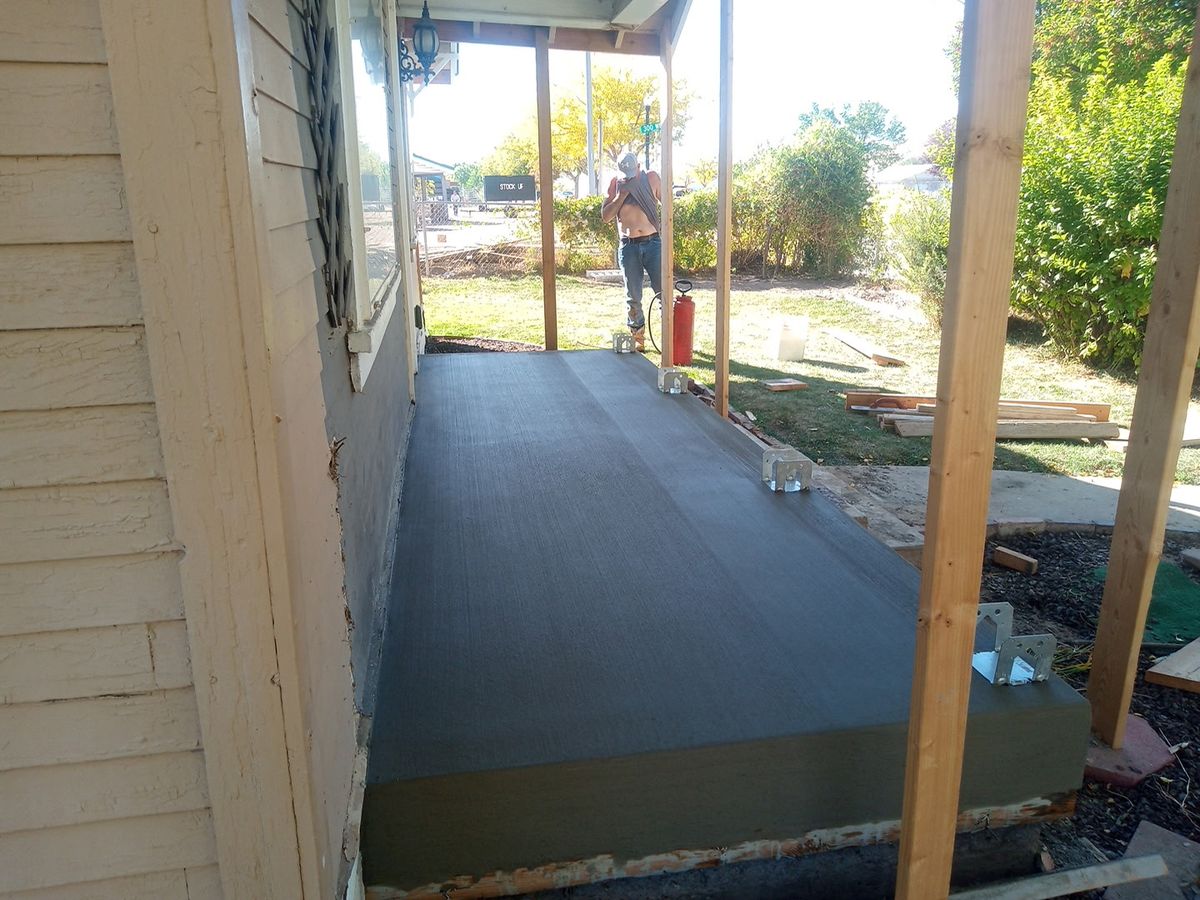 Concrete Slab Construction for Bateman Construction in Roosevelt, UT