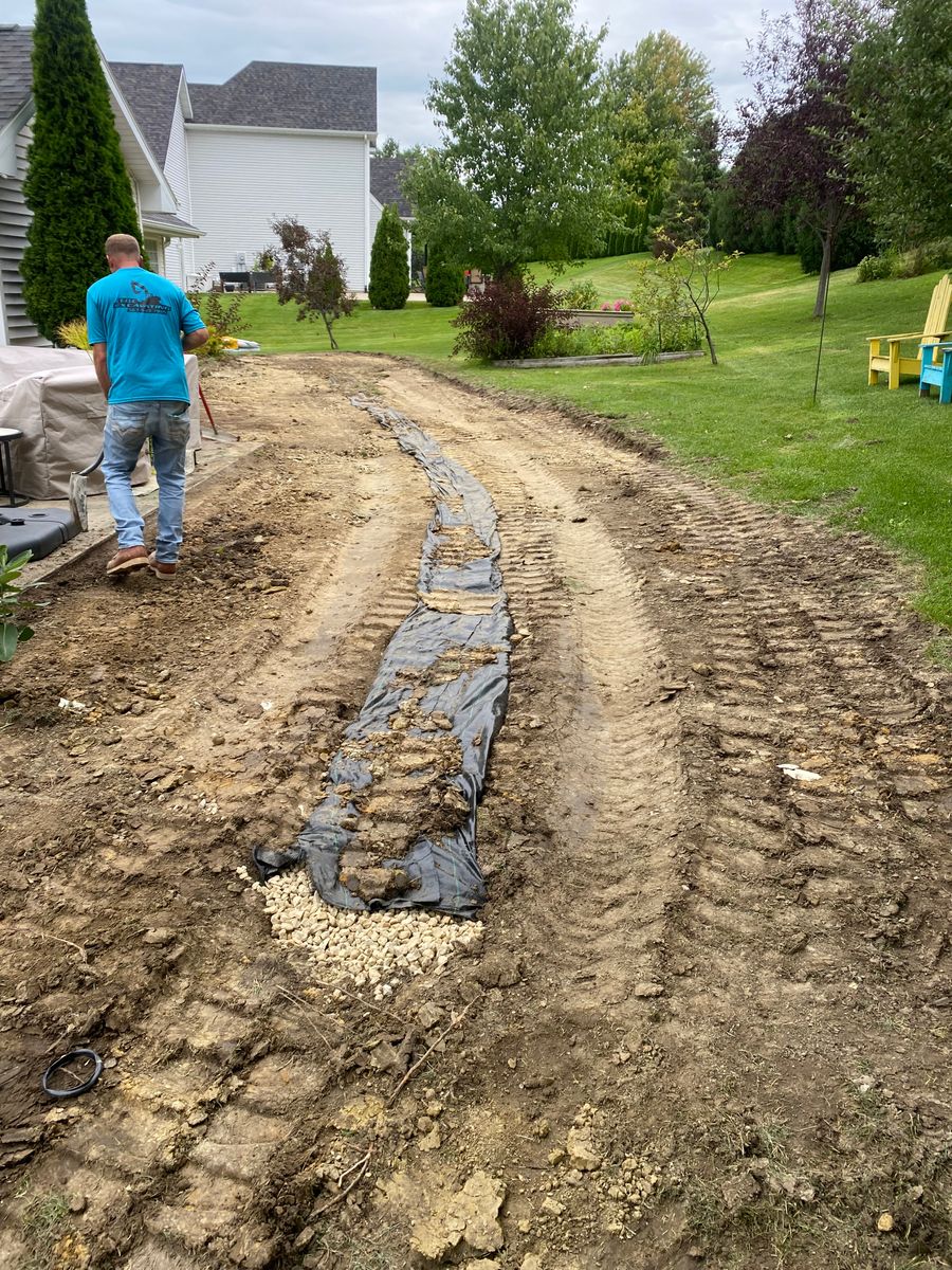 Drain tile for TDC Excavating in Dubuque, IA