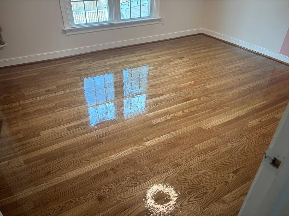 Refinishing hardwood flooring for Jason Tench Flooring LLC in Richmond, VA