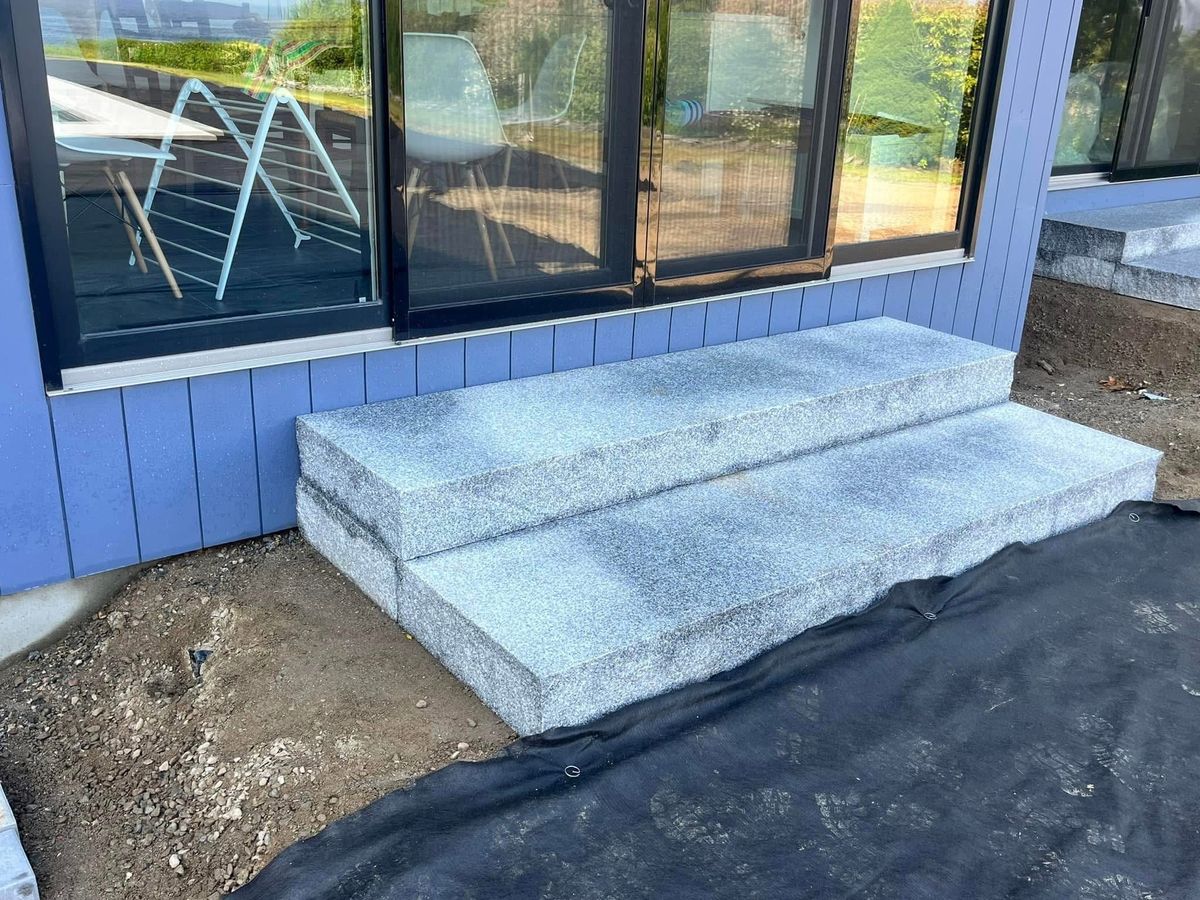 Step Installation for Smythe’s Stonework & Masonry in Buxton, ME