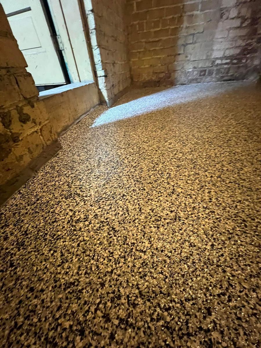 Epoxy Floor Coatings for Texas Curb N Borders in Houston, TX