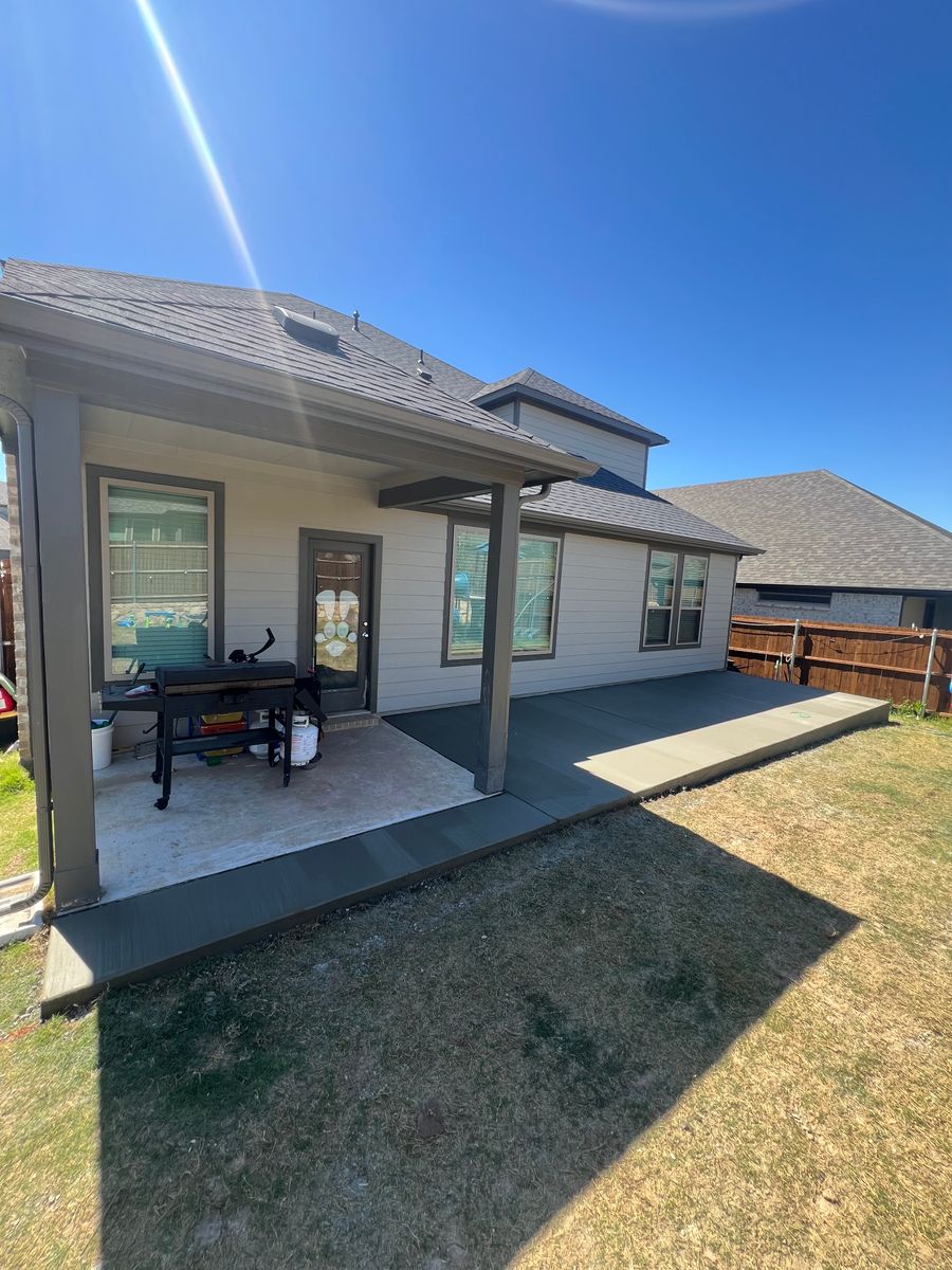 Patio Design & Installation for BW Concrete Contracting LLC in Fort Worth, TX